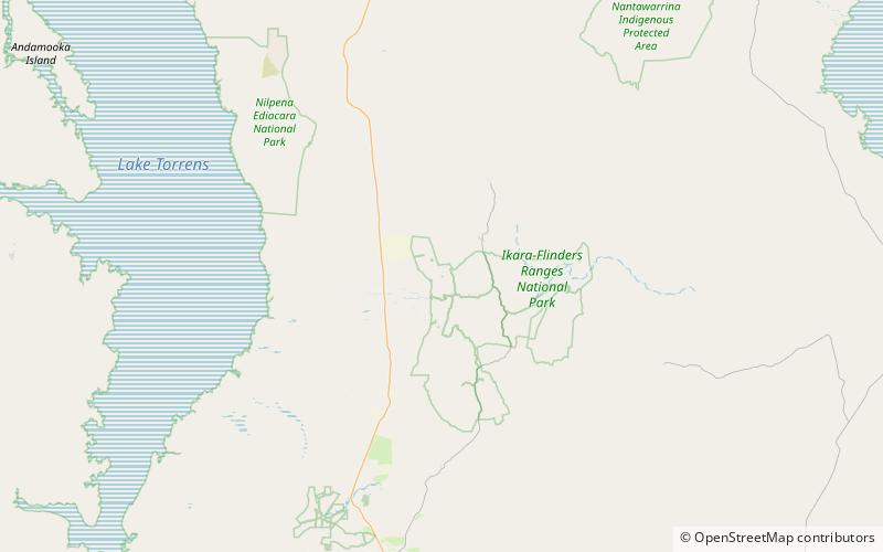 Flinders Ranges location map