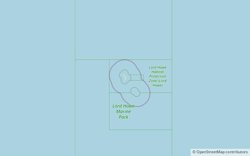 salmon beach lord howe island marine park location map