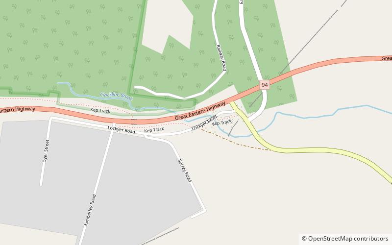 Clackline Bridge location map