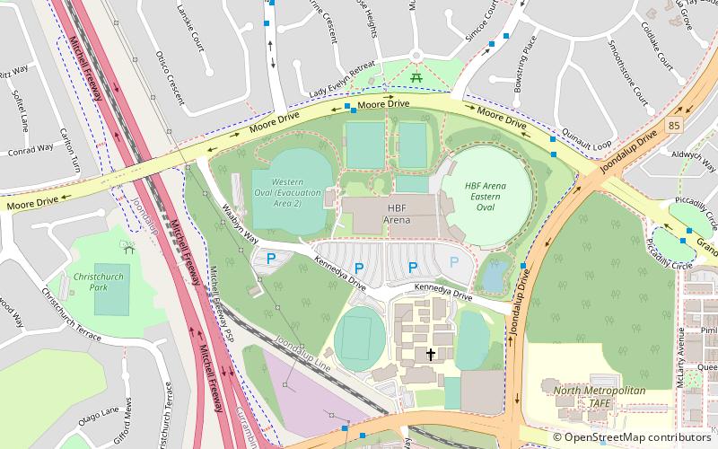 Arena Joondalup location map