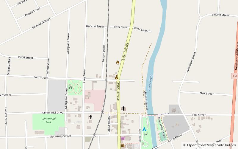 Avon Terrace location map
