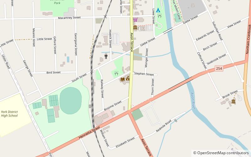 York Town Hall location map