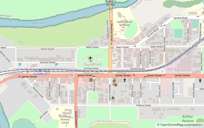 guildford perth location map