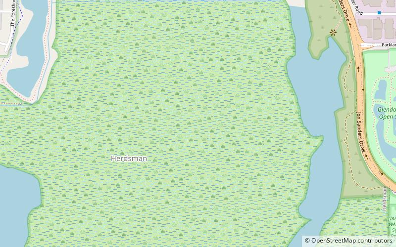 perth wetlands location map