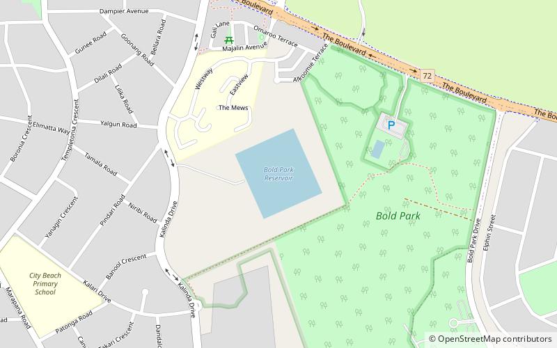bold park reservoir perth location map