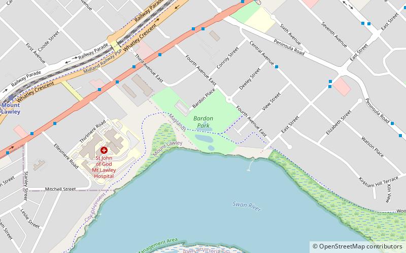 Bardon Park location map
