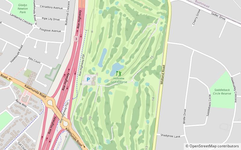 Hillview Golf Course location map