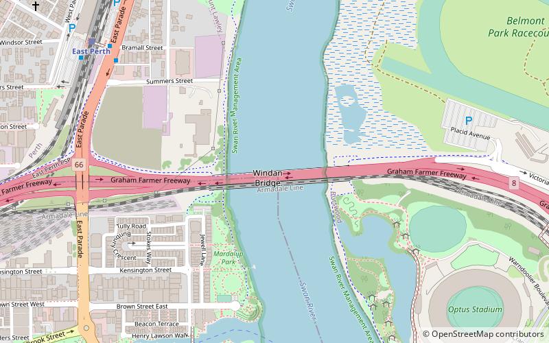 windan bridge perth location map