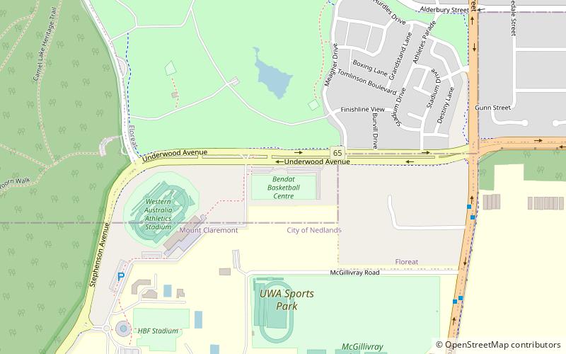 Bendat Basketball Centre location map