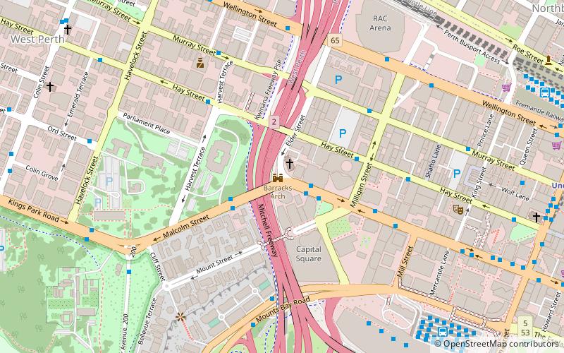 Barracks Arch location map