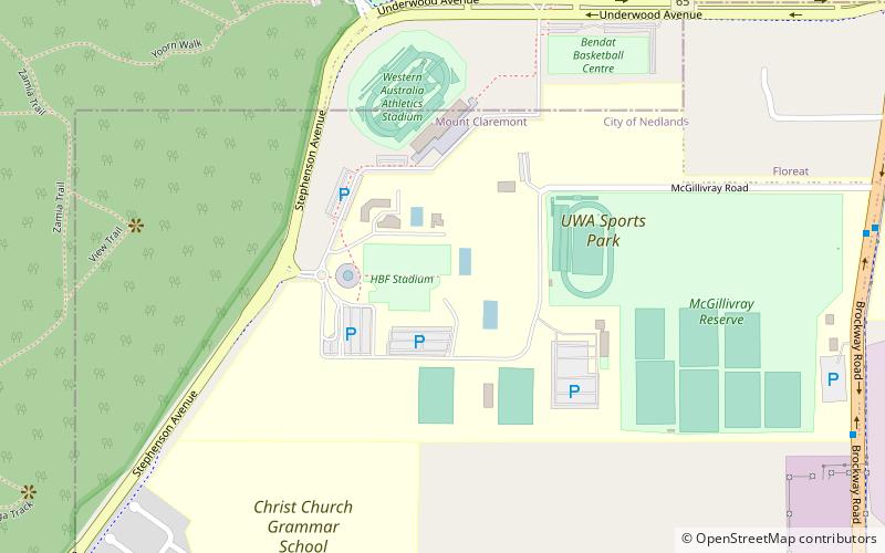 HBF Stadium location map
