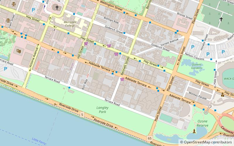 Adelaide Terrace location map