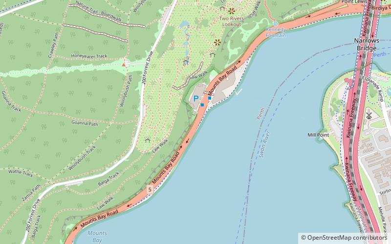 Mounts Bay Road location map