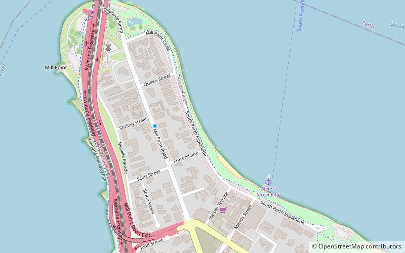 South Perth Esplanade location map