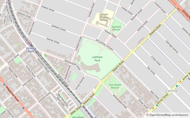 Lathlain Park location map