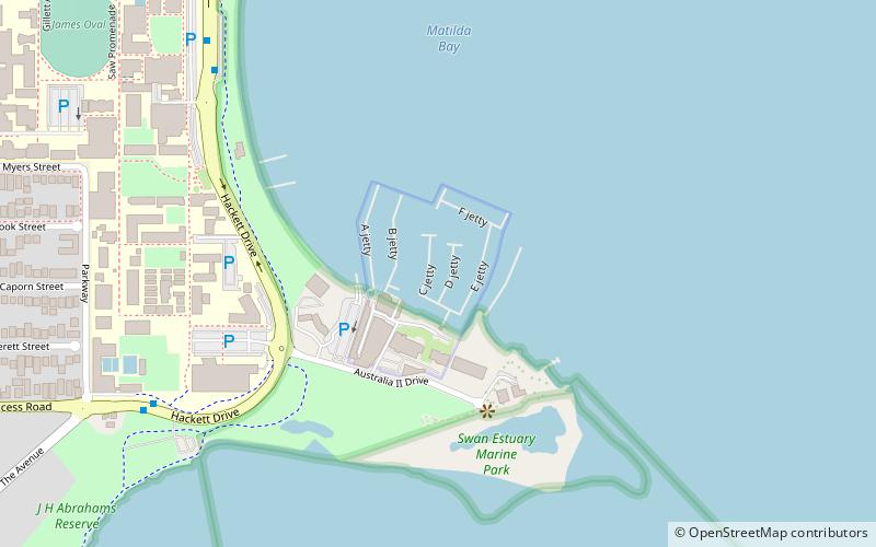 Royal Perth Yacht Club location map