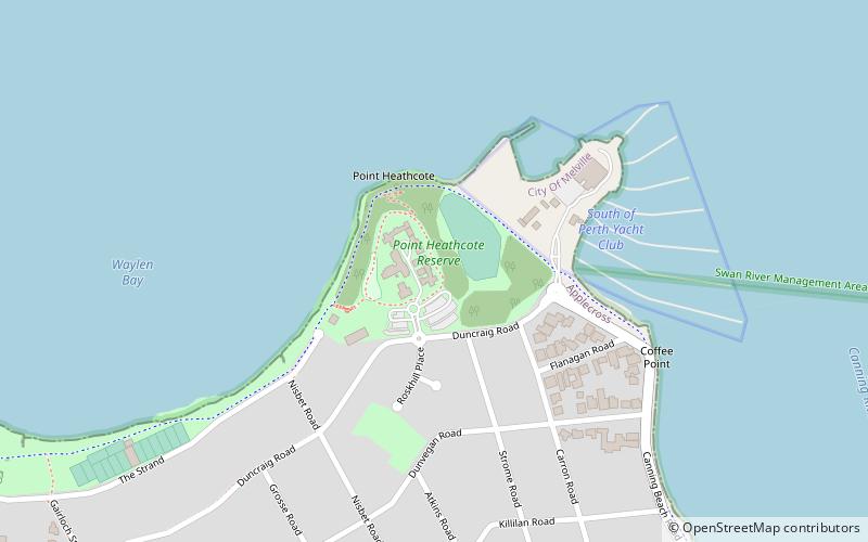 point heathcote reserve perth location map