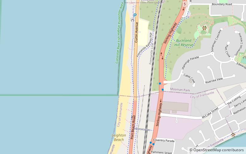 mosman beach perth location map