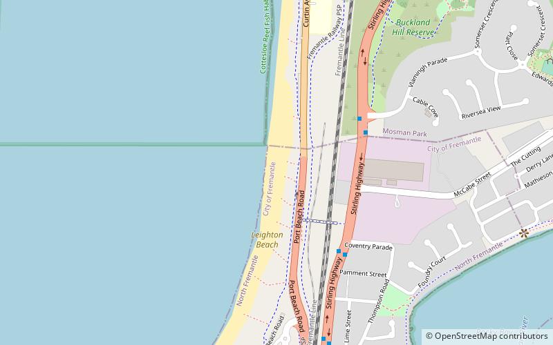 Leighton Beach location map