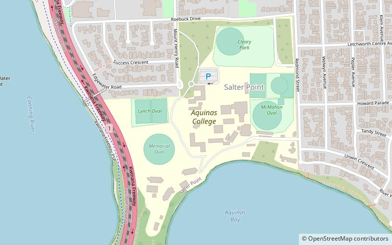 Aquinas College Chapel location map