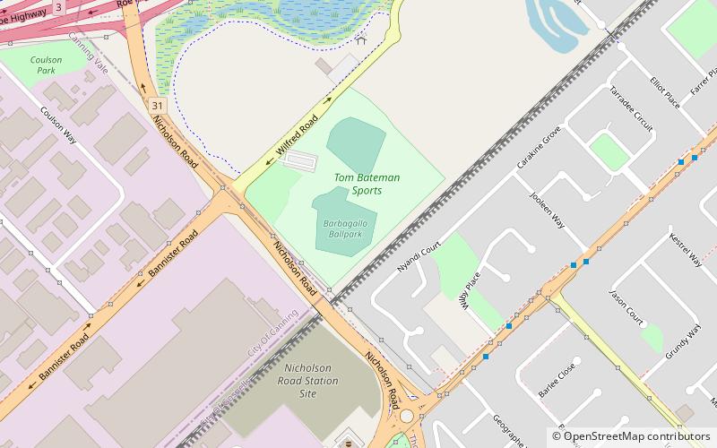 Parque de béisbol de Perth location map