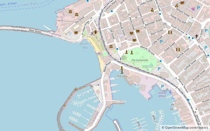 Fremantle Long Jetty location map