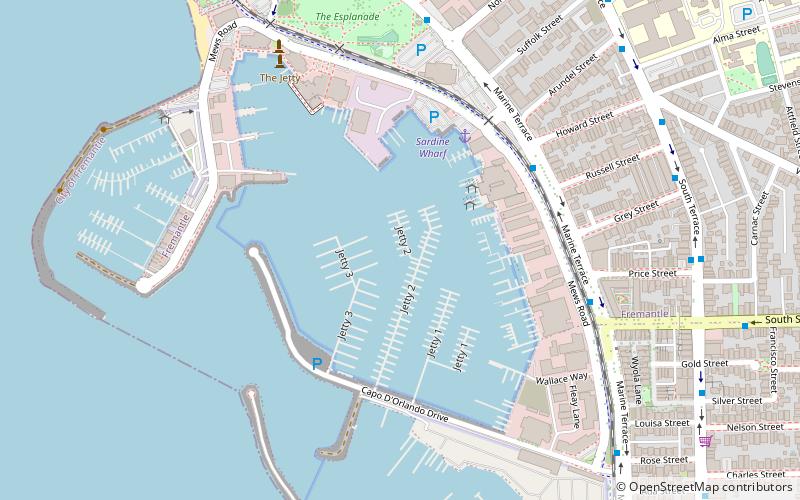 Fremantle Fishing Boat Harbour location map