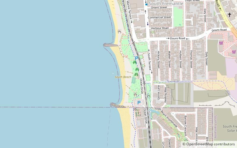south beach perth location map