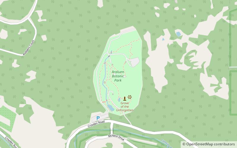 araluen botanic park location map
