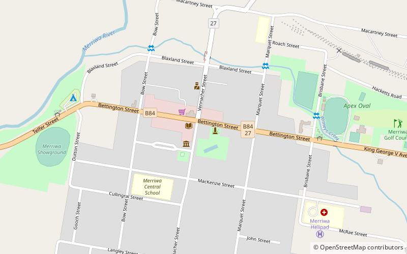 Merriwa location map