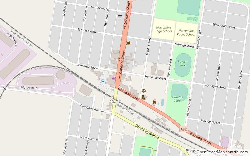 Narromine location map