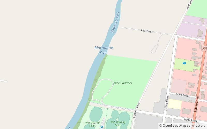 Macquarie River railway bridge location map