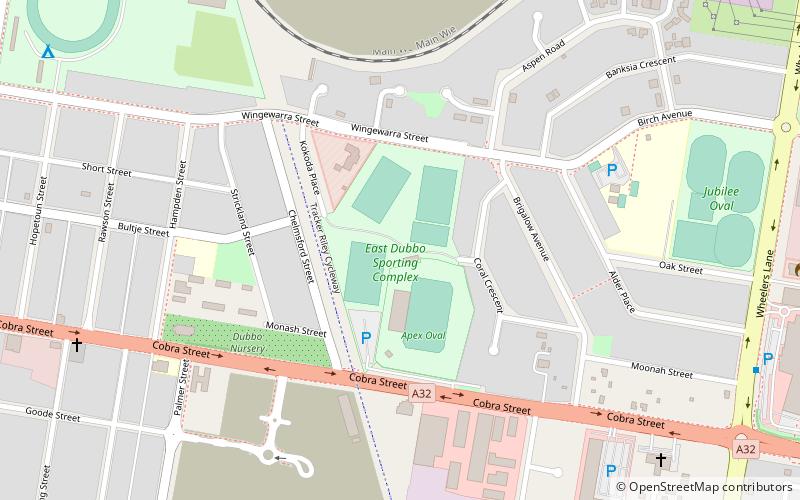 apex oval dubbo location map