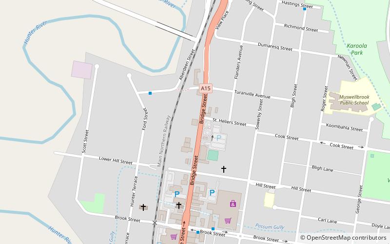eatons hotel muswellbrook location map