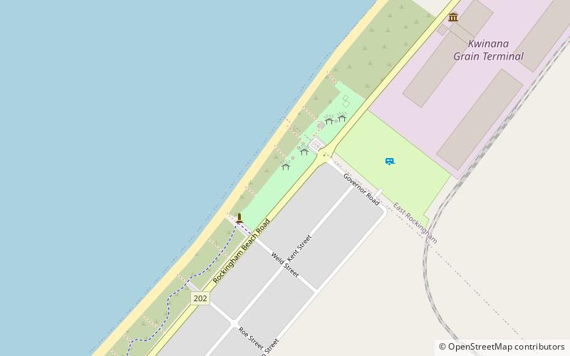 Rockingham Naval Memorial Park location map