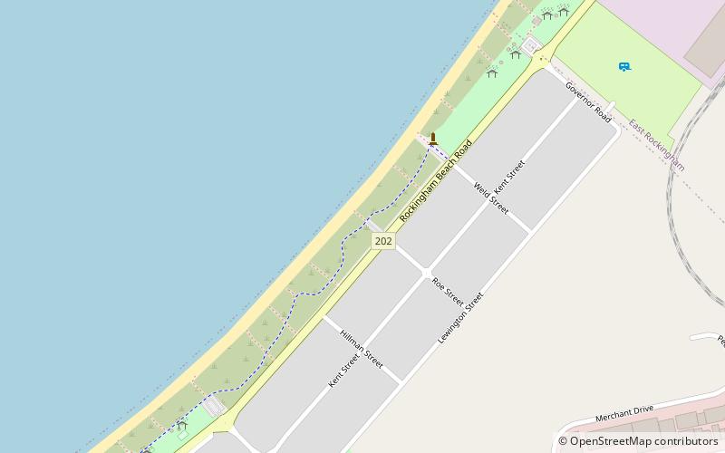 rockingham beach perth location map