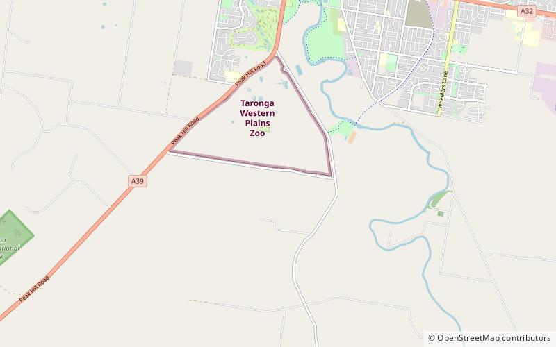 Dubbo Observatory location map