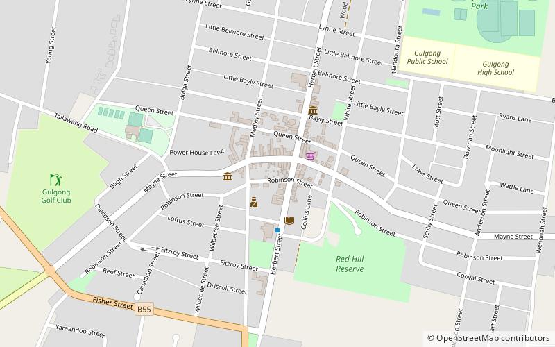 Gulgong Holtermann Museum location map