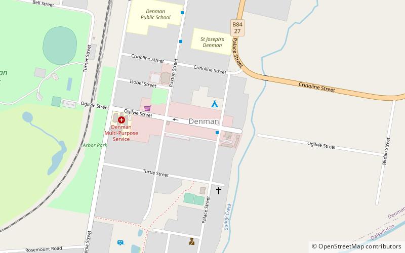 Denman location map