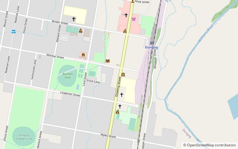 Dungog Museum location map