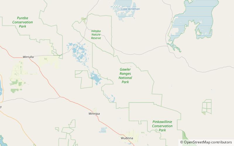 Cordillera Gawler location map