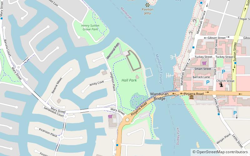 hall park mandurah location map