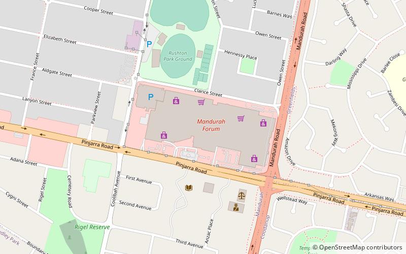 Mandurah Forum location map