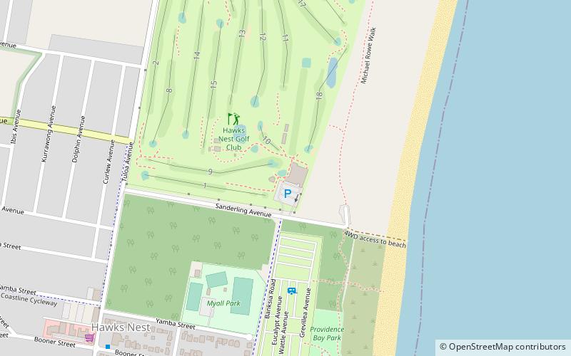 Hawks Nest Pro Shop location map