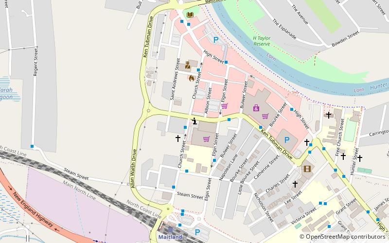 Maitland Synagogue location map