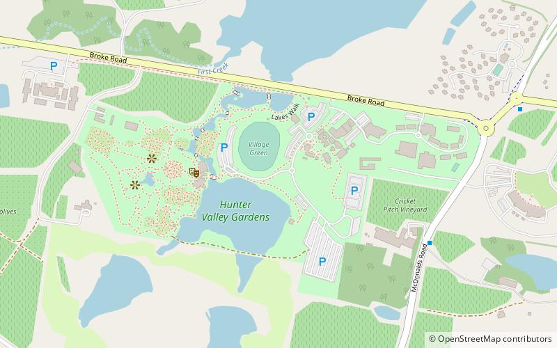 Hunter Valley Gardens location map