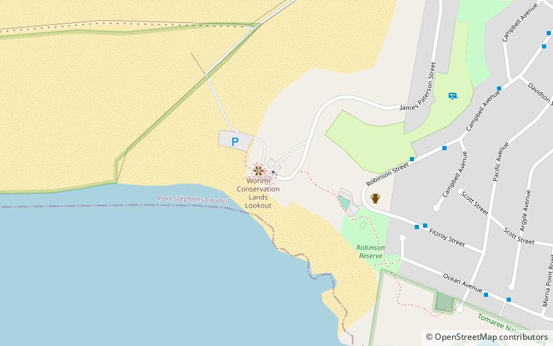 Birubi Point SLSC location map