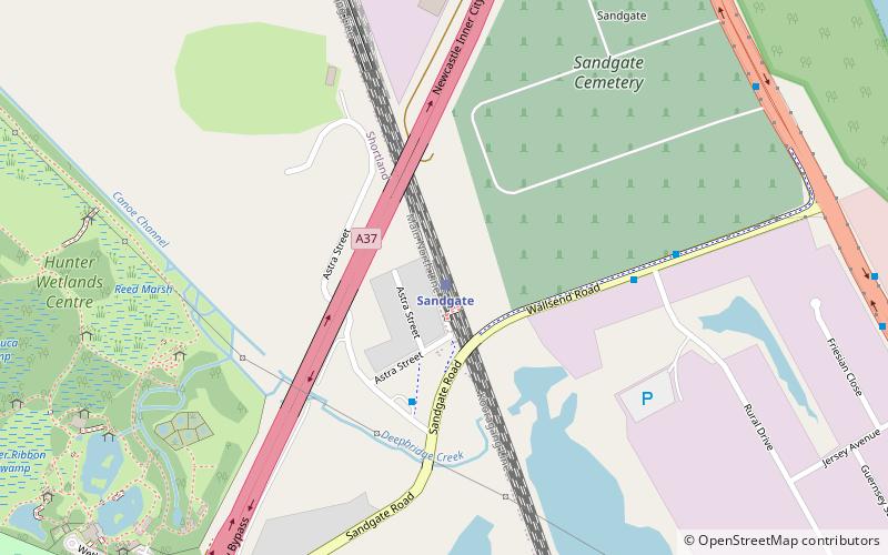 Sandgate Flyover location map