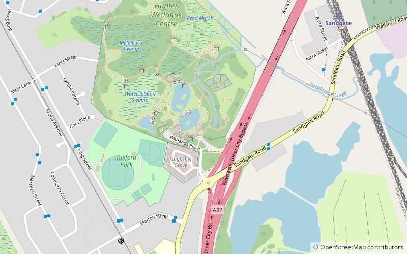 Hunter Wetlands Centre location map