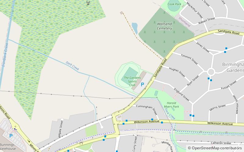 the gardens greyhound and sporting complex newcastle location map
